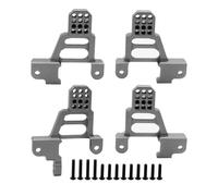 XAQRYQO RC Car Parts For Trx-4 For Bronco K5 G500 For Defender Trx4 1/10 Rc Crawler Upgrade Part CNC Aluminum Alloy Front & Rear Shock Towers Mount(Gray,Front And Rear)
