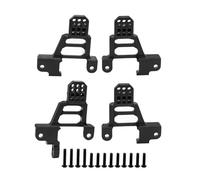 XAQRYQO RC Car Parts For Trx-4 For Bronco K5 G500 For Defender Trx4 1/10 Rc Crawler Upgrade Part CNC Aluminum Alloy Front & Rear Shock Towers Mount(Black,Front And Rear)