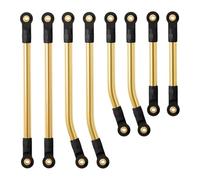 XAQRYQO RC Car Parts For TRX4M 1/18 RC Crawler Car Accessories Upgrade Parts 8PCS Link Set For High Clearance For Chassis Links