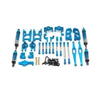 XAQRYQO RC Car Parts For Wltoys 12428 A-B-C 12427 12423 For FY-03 02 01 1/12 rc cars Upgraded Spare Parts Suspension Steering Cup For Swing Arm Body Rod Shock Absorber(Blue)