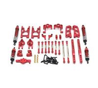 XAQRYQO RC Car Parts For Wltoys 12428 A-B-C 12427 12423 For FY-03 02 01 1/12 rc cars Upgraded Spare Parts Suspension Steering Cup For Swing Arm Body Rod Shock Absorber(Red)