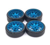 XAQRYQO RC Car Parts For Wltoys For Kyosho 1/28 K969 K979 K989 K999 P929 P939 284131 Iw04m Iw02 Rm02 Rm03 For Dgawd For Mini-Q 27mm Drift Wheels rc cars Parts(Blue)