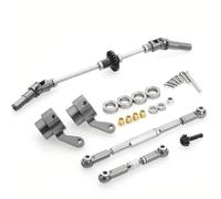 XAQRYQO RC Car Parts For WPL B14 B24 B-24 C14 C24 C-24 B16 B36 Q60 1/16 Upgrade Metal Gear Bridge Axle Front Rear Axle Gear Replacement rc cars Spare Parts(Front)
