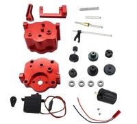 XAQRYQO RC Car Parts For WPL B16 B14 B24 B36 C14 C24 For MN D90 MN99S Full Metal Gearbox Gear 2 Speed For Super Large Torque 370 Motor Servo rc cars Upgrade Parts(Set 6)
