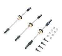 XAQRYQO RC Car Parts For WPL C14 C24 C34 B14 B24 B16 1/16 rc Car Parts Metal Differential Front Middle Rear Axle Steel Gear Drive Shaft(B)