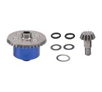 XAQRYQO RC Car Upgrade Parts For Arrma 1/10 For Kraton For Senton For Big For Rock For Granite For Outcast 4X4 rc Car Metal Diff Case Gear 37T Input 13T(Blue)