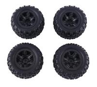 XAQRYQO RC Car Upgrade Parts For MJX For Hyper Go 16207 16208 16209 16210 H16 H16H H16E H16P 4Pcs Tire Wheel Tyres 1/16 rc Car Spare Parts Accessories