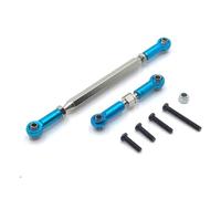 XAQRYQO RC Car Upgrade Parts For MN D90 FJ45 MN40 MN45 MN90 MN91 MN96 MN99 MN99s 1/12 RC Crawler Car Metal Adjustable Steering Linkage Servo Link Pull Rod(Blue)