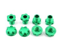 XAQRYQO RC Car Upgrade Parts For Traxxas 1/10 For E-Revo 2.0 For Maxx 1/8 For Sledge Metal 17Mm Splined Wheel Hex Hub Adapter 8654 rc Car Upgrade Parts(Green)