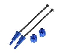 XAQRYQO RC Car Upgrade Parts For Traxxas For XRT 1/6 RC For Monster Truck Car Upgrade Parts 2pcs Metal 10mm Extended Drive Shaft CVD Driveshaft With Splined Wheel Hex(Blue)