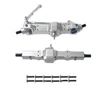 XAQRYQO RC Car Upgrade Parts For WPL 1/16 C14 C24 B14 B24 B16 B36 For Henglong For Feiyu For Jjrc Front And Rear Bridge Total Remote Control Car Upgrade Modified Parts(Silver)