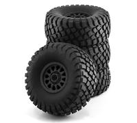 XAQRYQO Rc Car Wheel Rim Tire For TRAXXAS For UDR For ARRMA For Mojave For Yikong DF7 FS 4Pcs 138Mm 1/7 For Desert Short Course Truck Tire 17Mm Wheel Hex(Black)