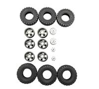 XAQRYQO Rc Car Wheel Rim Tire For Wpl For B14 B24 Q62 Q63 1/16 Truck 4WD rc cars Parts DIY Double Tire Metal Wheel KIT RC Upgrade