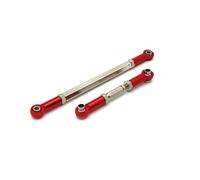 XAQRYQO RC Links Linkage For MN For MN82 LC79 MN78 1/12 Crawler RC Upgrade Parts 2x Aluminum Alloy Steering Link Rod Linkage Tie(Red)