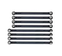 XAQRYQO RC Links Linkage For MN86S MN86 MN86KS MN86K For MN G500 1/12 rc cars Upgrade Parts Accessories Metal Pull Rod Link Rod Linkage(Black)