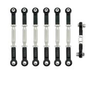 XAQRYQO RC Links Linkage For Traxxas For Slash 4X4 For VXL 2WD For Rustler For Stampede 1/10 rc cars Parts Metal Turnbuckles Camber Link Rod Linkage Set(Black)