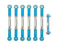XAQRYQO RC Links Linkage For Traxxas For Slash 4X4 VXL 2WD For Rustler For Hoss 1/10 rc cars Parts Metal Turnbuckles Camber Link Rod Linkage Set(Blue)