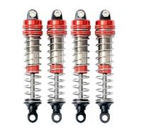 XAQRYQO RC Shocks Damper For XLF X03 X04 X03A X04A For Max 4Pcs Metal Shock Absorber Damper 1/10 rc cars Brushless For Monster Truck Upgrade Parts(Red)