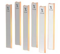 XARILK 6 Pieces Diamond Knife Sharpening Stones with Aluminum Base 6.2" x 0.9" Diamond Plate Kit for XARILK Type Sharpener System, 180# 400# 800# 1500# 2000 Grit