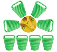 XARILK 8 Packs TPE Kayak Scupper Plug Kit - Universal Waterproof Bungs with Handle (2 Sizes, 3 Colours) for Kayak, Canoe, Motorcycle & More(Green, Large)