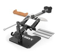 XARILK GEN3 Guided Knife Sharpener, Adjustable Angle System | Aluminum Construction, 320# 800# 2000# Diamond Plates, Precision Sharpening System, For Kitchen & Hunting Knives