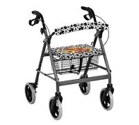 Xarleslyna Cow Print Rollator Walker Covers Highland Cow Universal Seat and Backrest Set Dust Proof, Western Washable Accessories for Seniors, Home & Travel