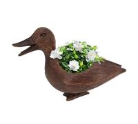 Xasbseulk Animal Planter Pot | Resin Duck, Ceramic Duck Garden Planter | Animal Plant Pot, Tabletop Bonsai Cactus Flower Plant Pot, Desktop Cute Cartoon Vase Holder Decorative Organizer For Home