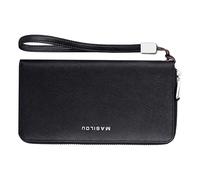 Xasbseulk Card Holder Wallet for Women with ŔFID Blocking | 24 Slots Small Leather Accordion Wallet for Cards, Passport, Cash | Long Zipper Organizer Purse for Travel, Shopping, Office, Daily Use