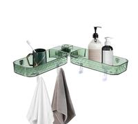 Xasbseulk Corner Shelves for the Shower, Stable Multifunctional Holder with Drainage, Bathroom Storage Shelf | for Sink, Home and Kitchen - Hygiene, Routine and Organization