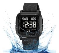 Xasbseulk Digital Watches for Men | Timer Function Backlight Waterproof | Shock Resistant Digital Sports Watch for Boys, Athletes, Boyfriend, Running, Swimming, Work, Travel, Fitness, Diving