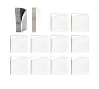 Xasbseulk DIY Acrylic Fridge Magnets Set | 10 Pieces Creating Photo Frames with Adhesive on the Back - Magnets for Fridge DIY Photos, for School, Classroom, Kitchen, Apartment, Party