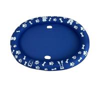 Xasbseulk Dog Bath Tub - Foldable Inflatable Shower | Non-Slip Anti-Scratch Floating Raft - Water Play Swimming Pool Beach Day Tubing Backyard Portable Pet Accessory Safety Recreation Gear