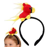 Xasbseulk Horse Year Headband | Plush Horse Head Accessory - Soft Animal Doll Band - for Various Events Chinese New Year Family Photos Festival Performances