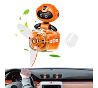 Xasbseulk Pilot Car Air Freshener,Cartoon Robot Pilot Car Air Freshener | Cute Automatic Rotating Diffuser, Interior Supplies Small Aromatherapy Ornament for Various Models