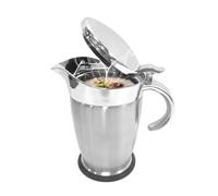 Xasbseulk Sauce Dispenser - Thermal Jug 75cl for Syrup, Non-Drip Container with Wide and Lid - for Family Gatherings, Events, Buffet, Kitchen, Restaurants and Parties