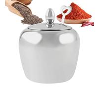 Xasbseulk Spice Jars - Salt and Spice Jars with Spoon | Airtight Container 250ml for Storage of Coffee, Condiments and Almonds in the Kitchen