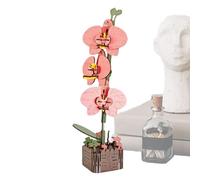 Xasbseulk Three-Dimensional Flower Building Set - Educational Assembly Set, For Kids, Home Decor, Craft Hobby, Relaxation, Display On Shelf And As