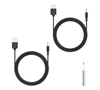 Xatgiouy USB Charger Cable Electric Toothbrush, DC 3.5 x 1.35mm DC Jack Compatible with FWP11 FW-508 FW-507 FW-917, SG-508 D1 D3 D7 D8 E6 E10 E11 P11 Plus Pro TB-508 1M Charging Cable Replacement (2)