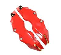 XATHKJOE 2 Pcs Car Brake Caliper Cover, for MG HS 2018-2023 Car Wheel Brake Durable 3D Brake Calliper Cover,brake caliper cover covers protector,M(25cm×6.5cm×4cm)-Red