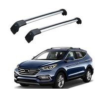 XATHKJOE 2 pieces Car Roof Rack Bars, for Hyundai Santa Fe 2013 2014 2015 2016 2017 2018 Racks Roof Carrier Roof Rails Longitudinal Rod Luggage Rack Exterior Travel Accessories,B