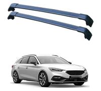 XATHKJOE 2 pieces Car Roof Rack Bars, for Seat Leon ST, 5dr Estate 2017-2021 Racks Roof Carrier Roof Rails Longitudinal Rod Luggage Rack Exterior Travel Accessories,A