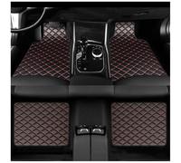 XATHKJOE 4 PCS Car Floor Mats, For MG HS Automatic 2019-2024 Customized Leather Car Floor Mats All Weather Waterproof Non-Slip Carpet Floor Matts Car Accessories,B/Black Red