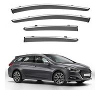 XATHKJOE 4pcs Wind Deflectors, for Hyundai I40 Wagon / I40 Estate MK1 2011-2019 Wind Deflectors Set,Keep Your Car Ventilated in Rain - Reduce Wind Turbulence