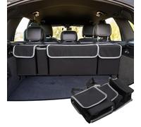 XATHKJOE Car Boot Organiser, for BMW X1 E84 F48 F49 U11 / X2 F39 / X3 E83 F25 G01 /X4 F26 G02 Waterproof Non-Slip Durable Collapsible Multi-Compartment Car Organiser Hanging Car Seat Storage Bag,A