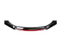 XATHKJOE Car Front Bumper Lip Body Kit, for Ford Focus MK4 / Kuga MK3 ST Line 2018-2024 2025 Car Front Bumper Lip Spoiler Universal Protection Splitter Body Kit for Car and Decoration,C/black Red