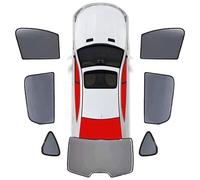 XATHKJOE Car Window Sunshade, For Audi A8 (D4,4H) 2013-2017 Full Cover Sunshades Car Side Windows Sun Shade Front Rear Full Shade Sunproof UV Rays Privacy Protection,7Pcs-wholecar