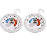 Xavax 1-Piece Refrigerator/Freezer Round Thermometer - White,15.6 x 9.2 x 0.6 cm (Pack of 2)