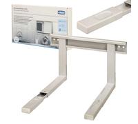 Xavax 110930 Microwave Bracket, White, Universal | For Microwaves, Grill Ovens & Other Electrical Appliances, Up To 30kg Load Capacity, Up to 43cm Width, 36.5cm - 51cm Deep