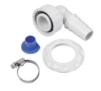 Xavax Angled Hose Nozzle for Wall-Mounted Siphons Without Cleaning Opening (Angled Fitting for Appliance Hose Connection, Suitable for Washing Machine and Dishwasher Drain Applications)