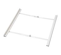 Xavax Assembly Frame, Connector for Washing Machines and Tumble Dryers with Open Front, Universal Fit for All Brands such as Aeg BEKO, Siemens, Bauknecht, Bosch, Miele, 55 x 68 cm with Lashing Strap - White